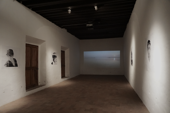 </B>TYPOLOGIES OF SILENCE<br>MEMORY</B><br>Installation view, Museo del la cuidad, Queretaro<br> parial view of Tipologias del silencio, 2015
<br><br>
Kronstrand made this journey primarily to see the city of the Aztec. He started out in November 1923 and left Mexico in January 1924. At the time Veracruz was a major port of entry for European immigrants today. The same district today is frequented by the cargo trains with immigrants from the south “La Bestia”. Kronstrand made a number of portraits of prominent people during his stay in Mexico City. Memory is the leakage between Kronstrands and Hallberg's journey in Mexico in two different centruries.
<br><br>

Typologies of Silence is a set of social situations where the discourse has been submerged as if there is something that needs to remain hidden. The narratives explore the path between fact and fiction in order to obtain status. In Hallberg's work, this leakage is explored upon as she brings forward and critiques the fragile state of the subject, intertwined with contemporary contingencies touching up on geopolitics, remembrance, and status within society.
<br><br>
Series include BETWEEN THE TWO OF US, OUTPOST, RECURSIVE DISTANCE, and MEMORY.